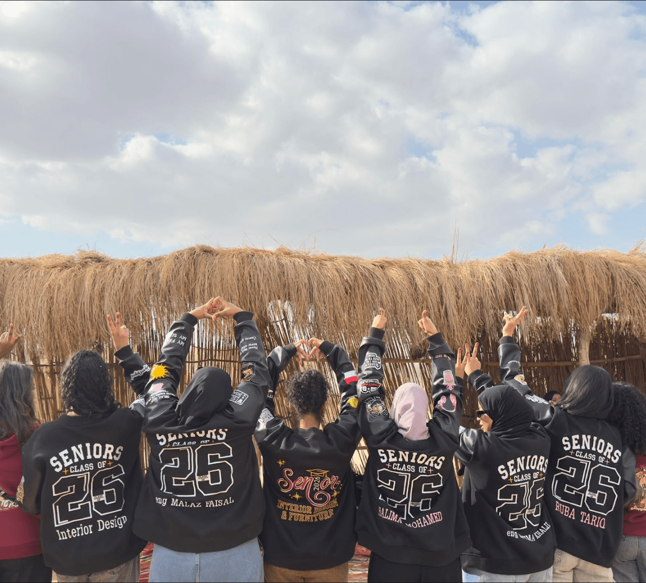 squad goals, hands up