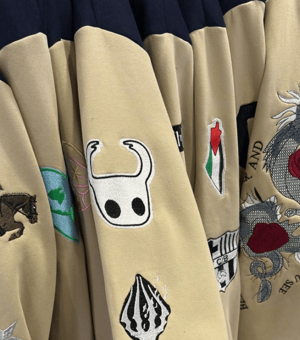 sleeve full of patches