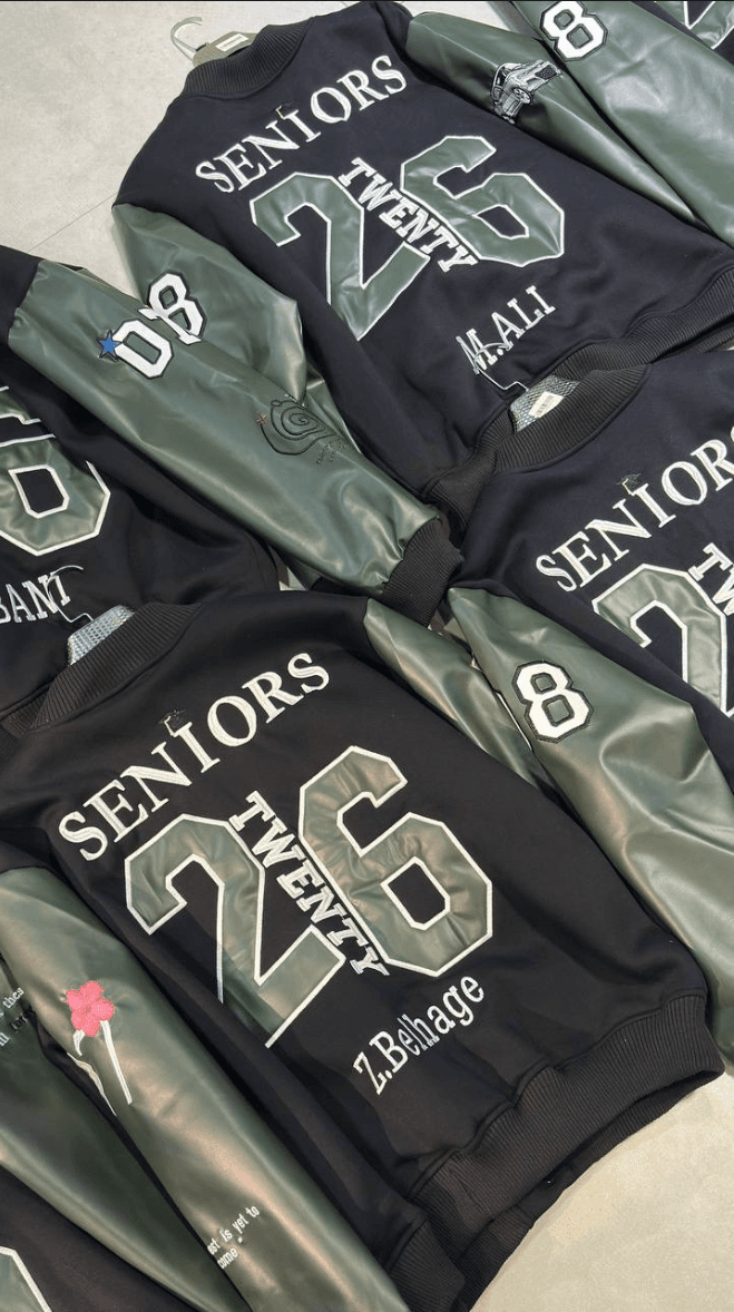 names laid out flat